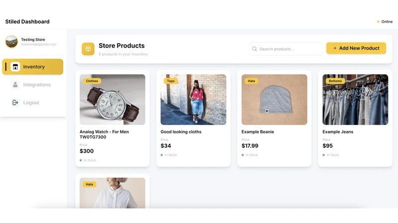 Stiled Inventory Integration