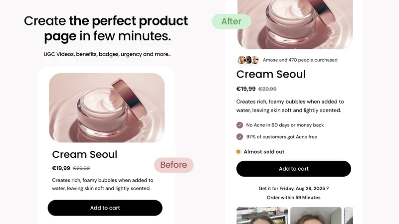 Amose: AI Store & Page Builder