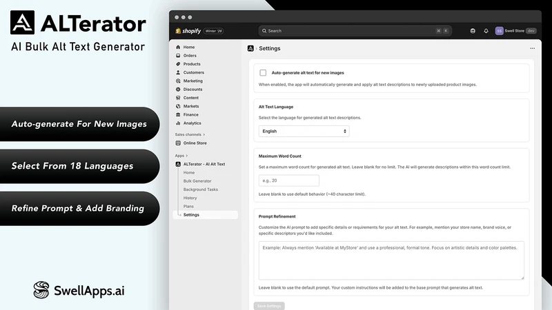 ALTerator ‑ AI Alt Text