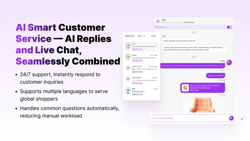 Algoshop AI Chatbot &Live Chat
