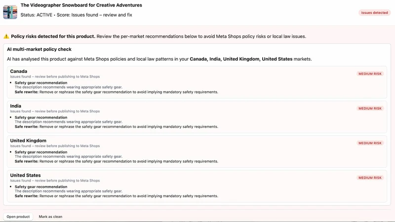 Get Compliant on Meta Shops
