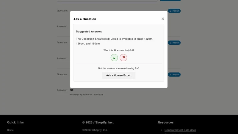 AI Product Questions & Answers