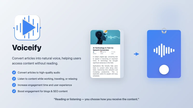 Voiceify: Text To Speech