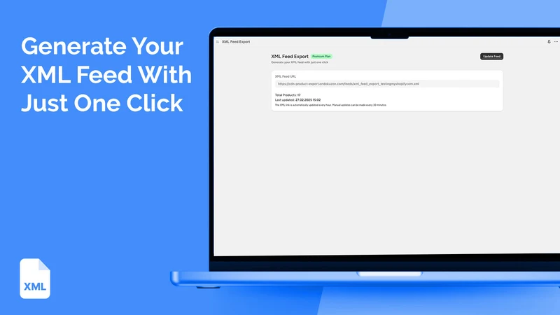 XML Product Export & XML Feed