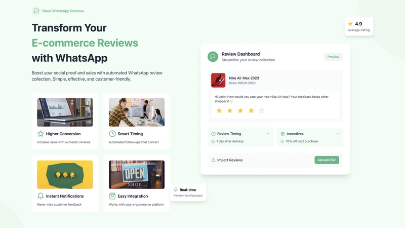 Rewa: WhatsApp Product Reviews