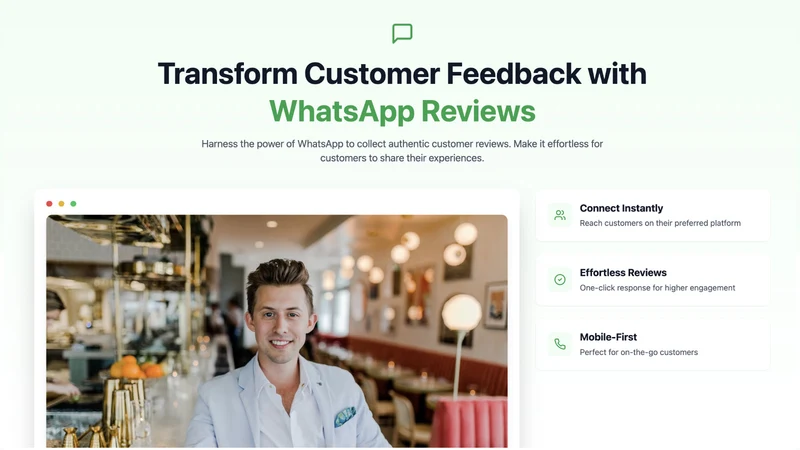 Rewa: WhatsApp Product Reviews