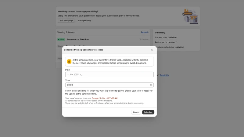 Themify: Theme scheduler