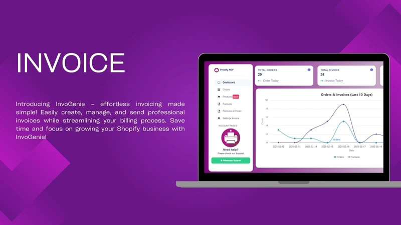 InvoGenie‑PDF & Order Invoice