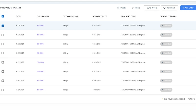 uParcel Inventory Management