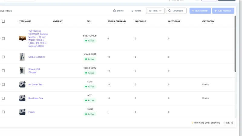uParcel Inventory Management
