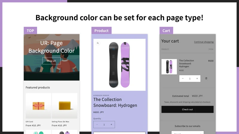 UR: Page Background Color
