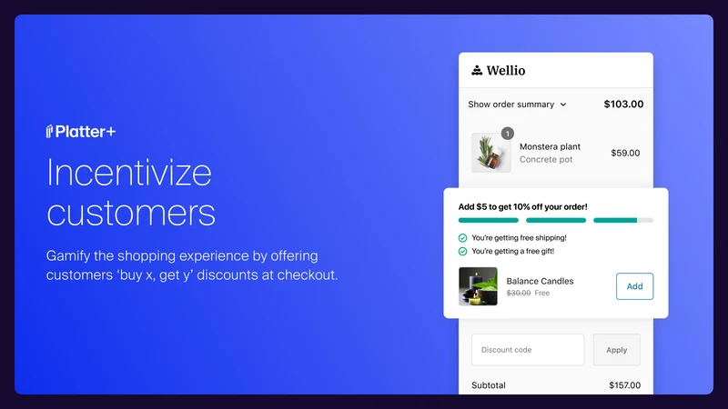 Platter+ Checkout Optimization