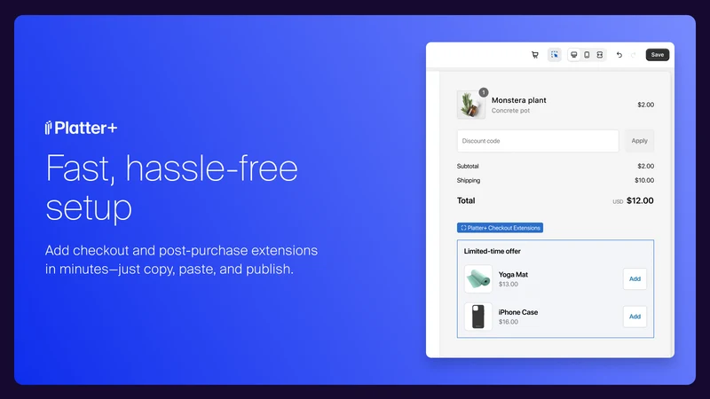 Platter+ Checkout Optimization