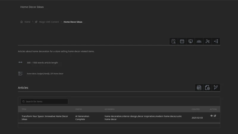 Magic Quill CMS
