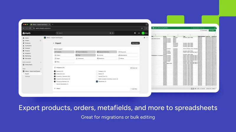 Altera ‑ Export and Import