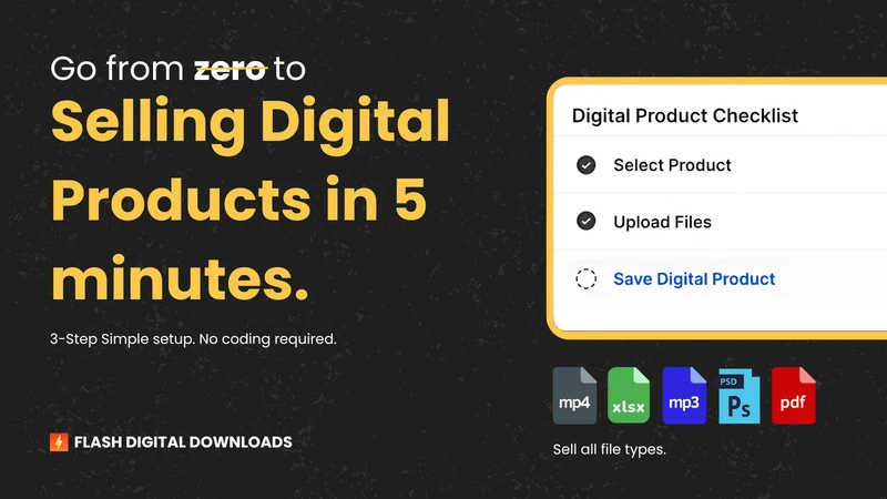 Digital Downloads PDF Flash