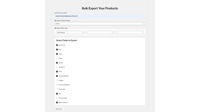 Bulkify | Product Bulk Export