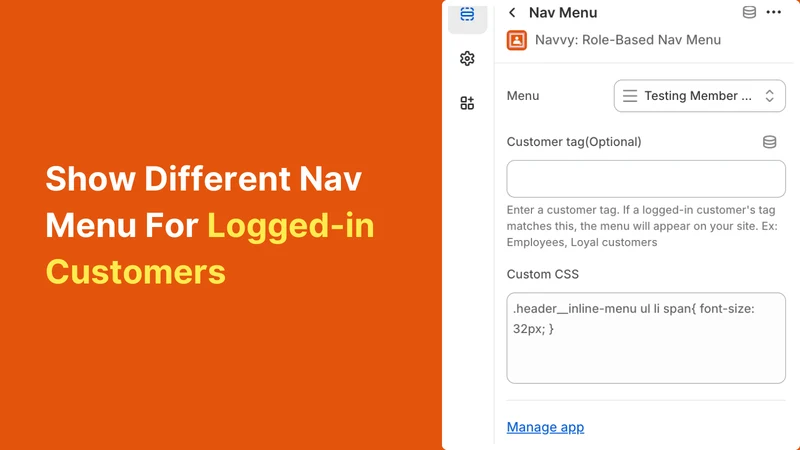 Navvy: Hide/Add Different Menu
