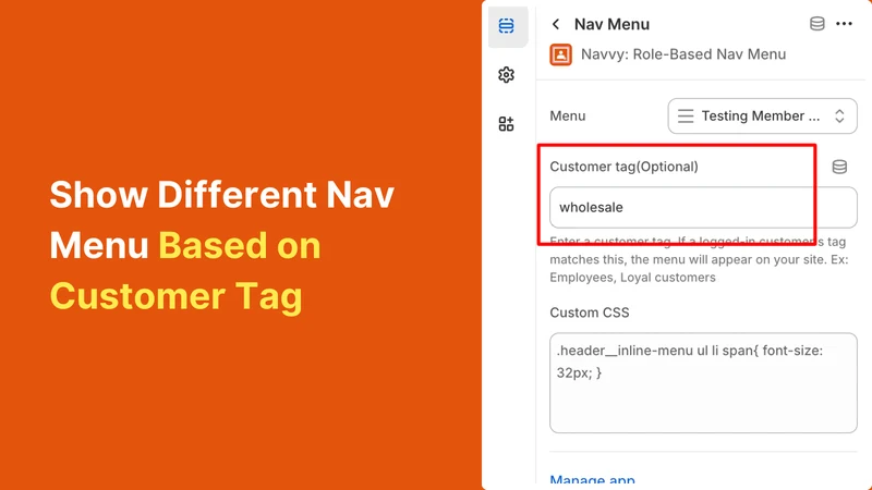 Navvy: Hide/Add Different Menu
