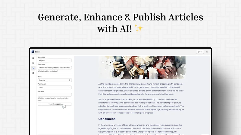 Bloggify ‑ Visual Blog Editor
