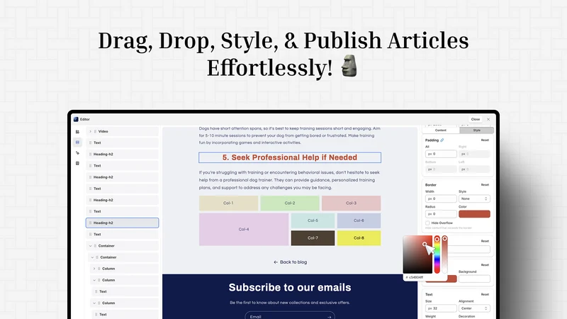 Bloggify ‑ Visual Blog Editor