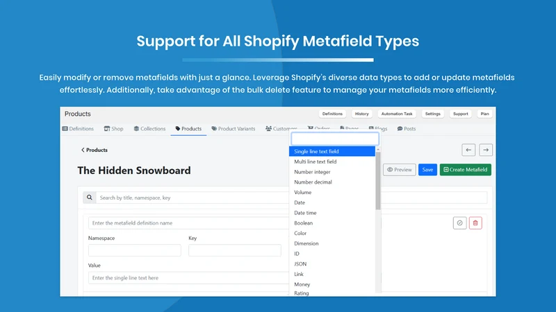WebDesk Dynamic Fields Manager