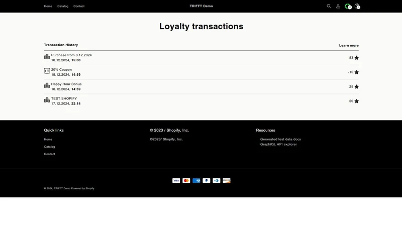 TRIFFT Loyalty Platform