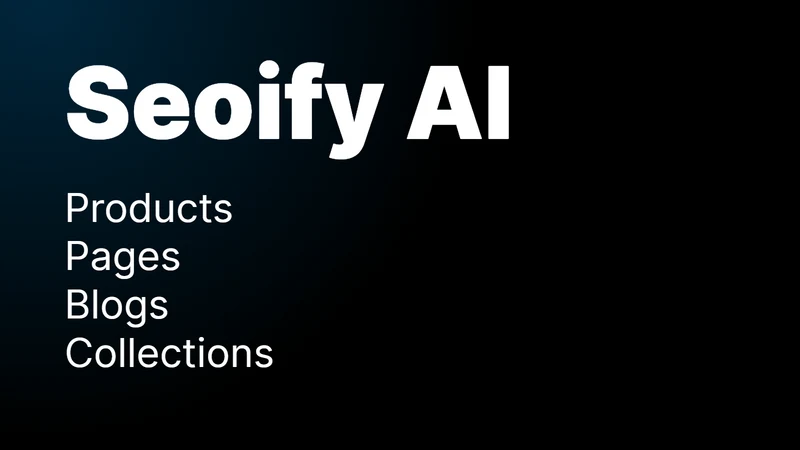 Seoify AI ‑ Title, Description