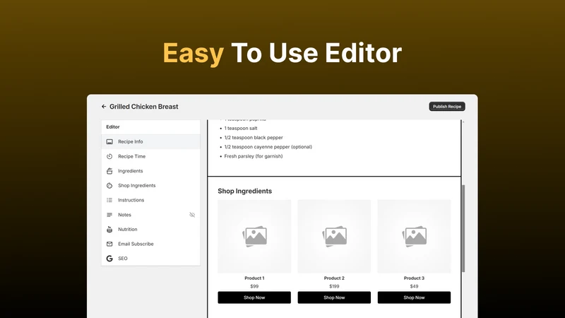 RecipeCraft | AI Recipe Cards