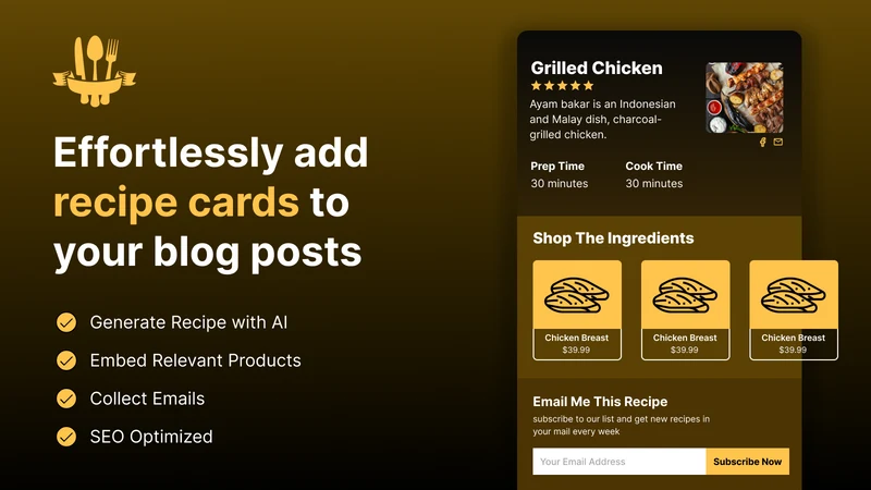 RecipeCraft | AI Recipe Cards