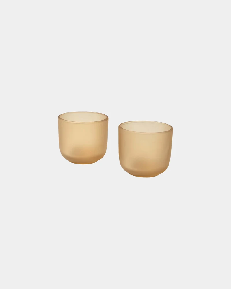 Vasos de vidrio mate 200ml lote de 2 para personalizar