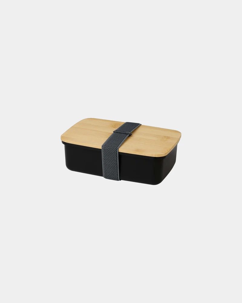 Fiambrera reciclada con tapa de bambú para personalizar