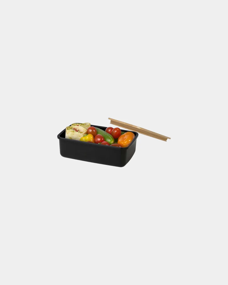 Fiambrera reciclada con tapa de bambú para personalizar