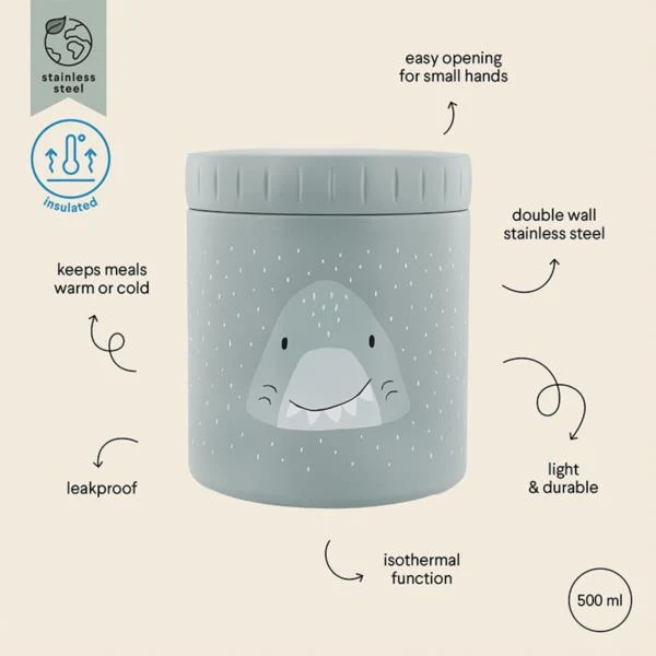 Termo Sólidos Trixie Tiburón 500 ml