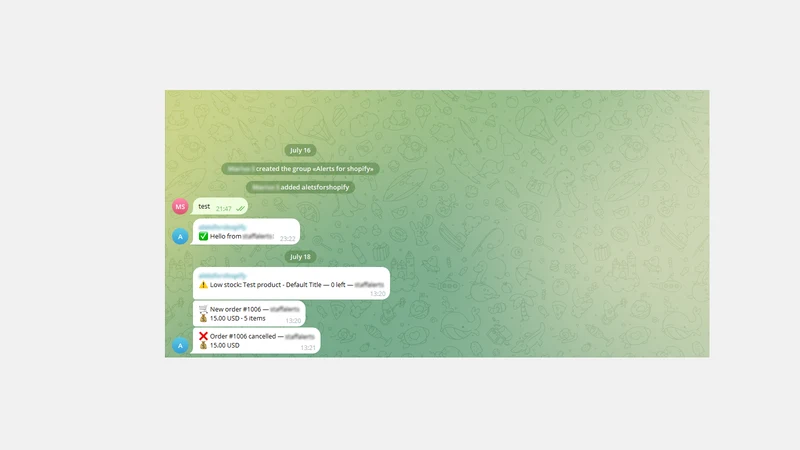 Dingio ‑ Telegram Order Alerts