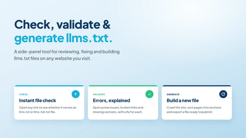 LLMs.txt Manager By MP