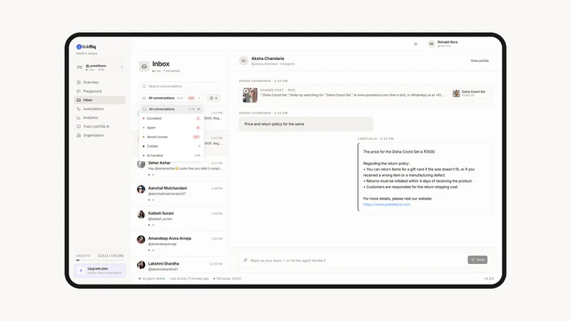LinkFliQ: Instagram Automation