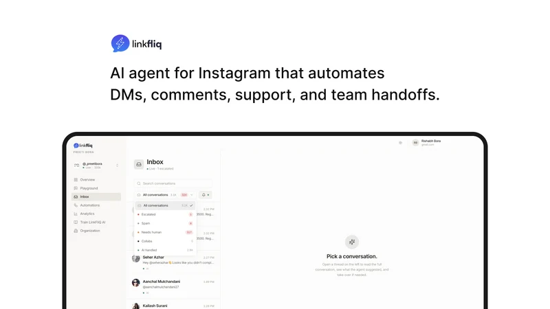 LinkFliQ: Instagram Automation