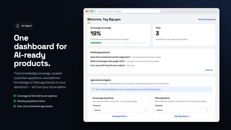 Go Agent: AI Product Knowledge