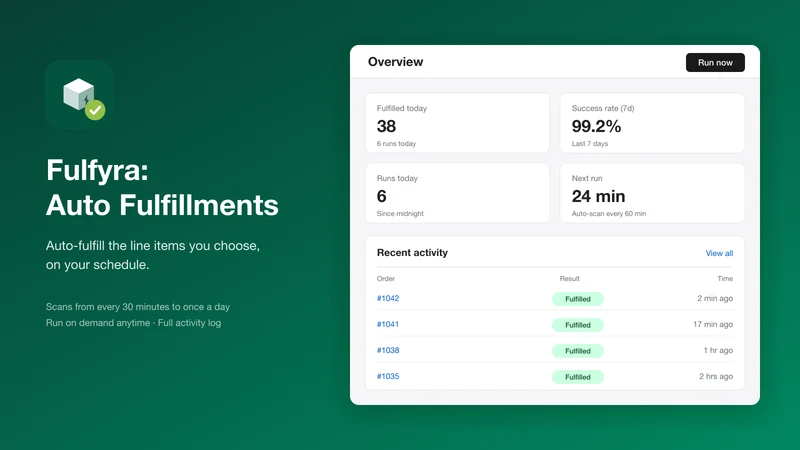 Fulfyra: Auto Fulfillments