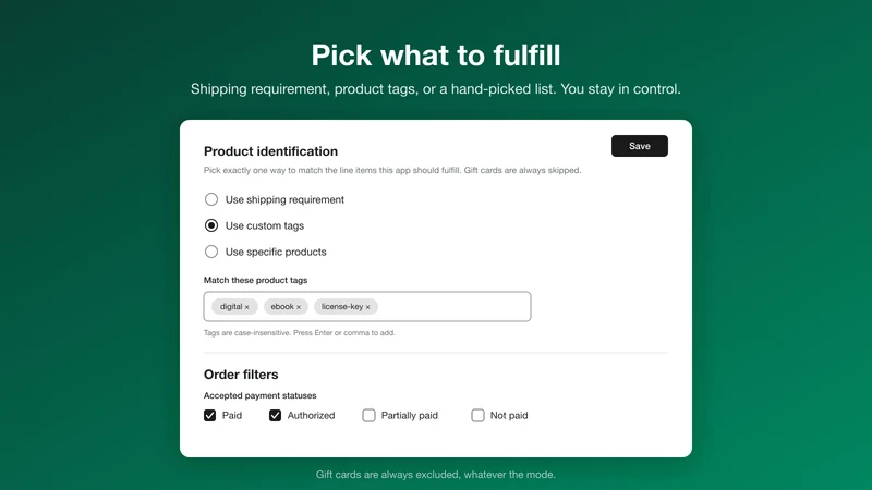 Fulfyra: Auto Fulfillments