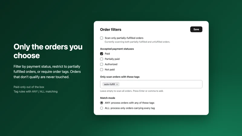 Fulfyra: Auto Fulfillments