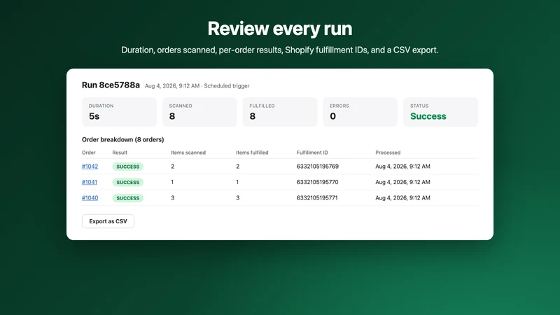 Fulfyra: Auto Fulfillments