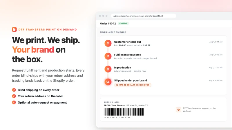 DTF On Demand & Dropshipping