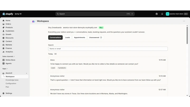 AeonicX AI Sales & Support