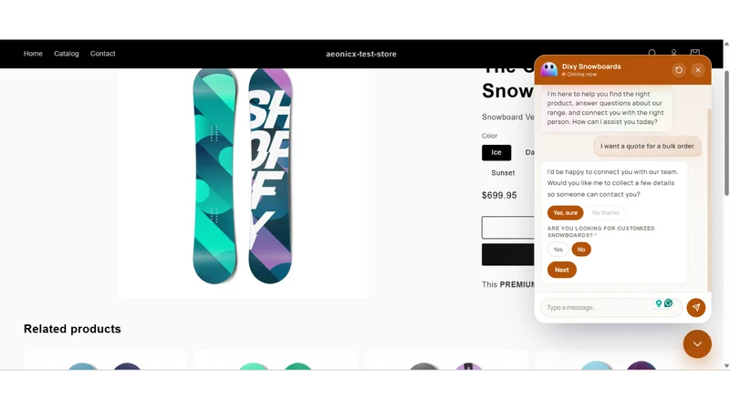 AeonicX AI Sales & Support