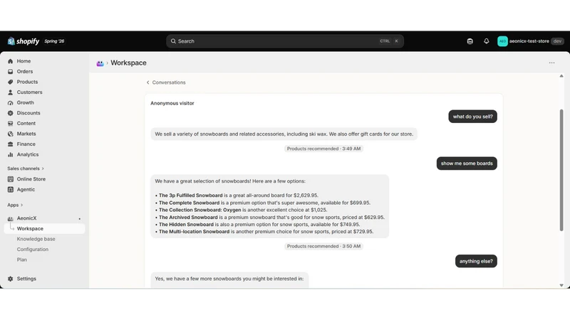 AeonicX AI Sales & Support