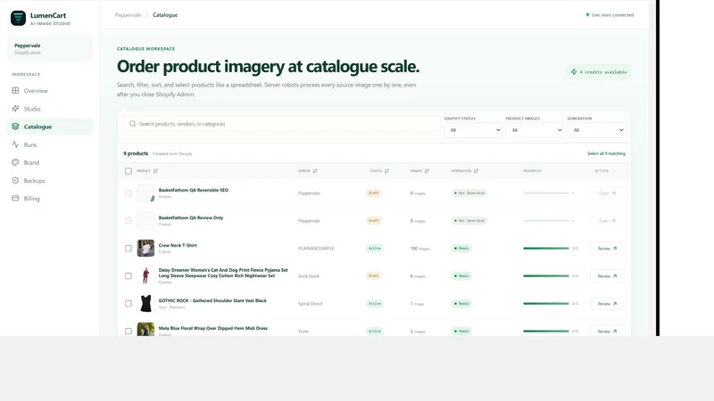 Fleeta LumenCart: AI Photos