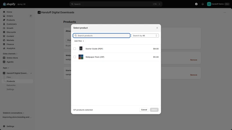 Handoff Digital Downloads