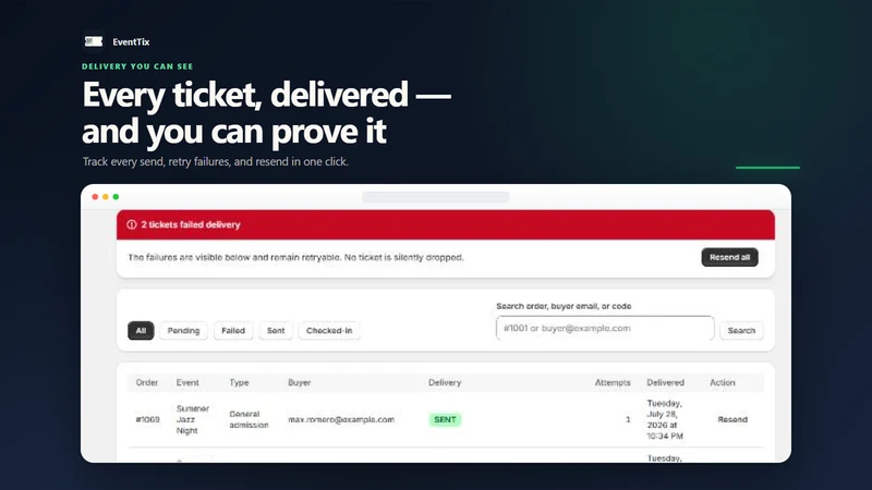 EventTix: Tickets & Check‑In